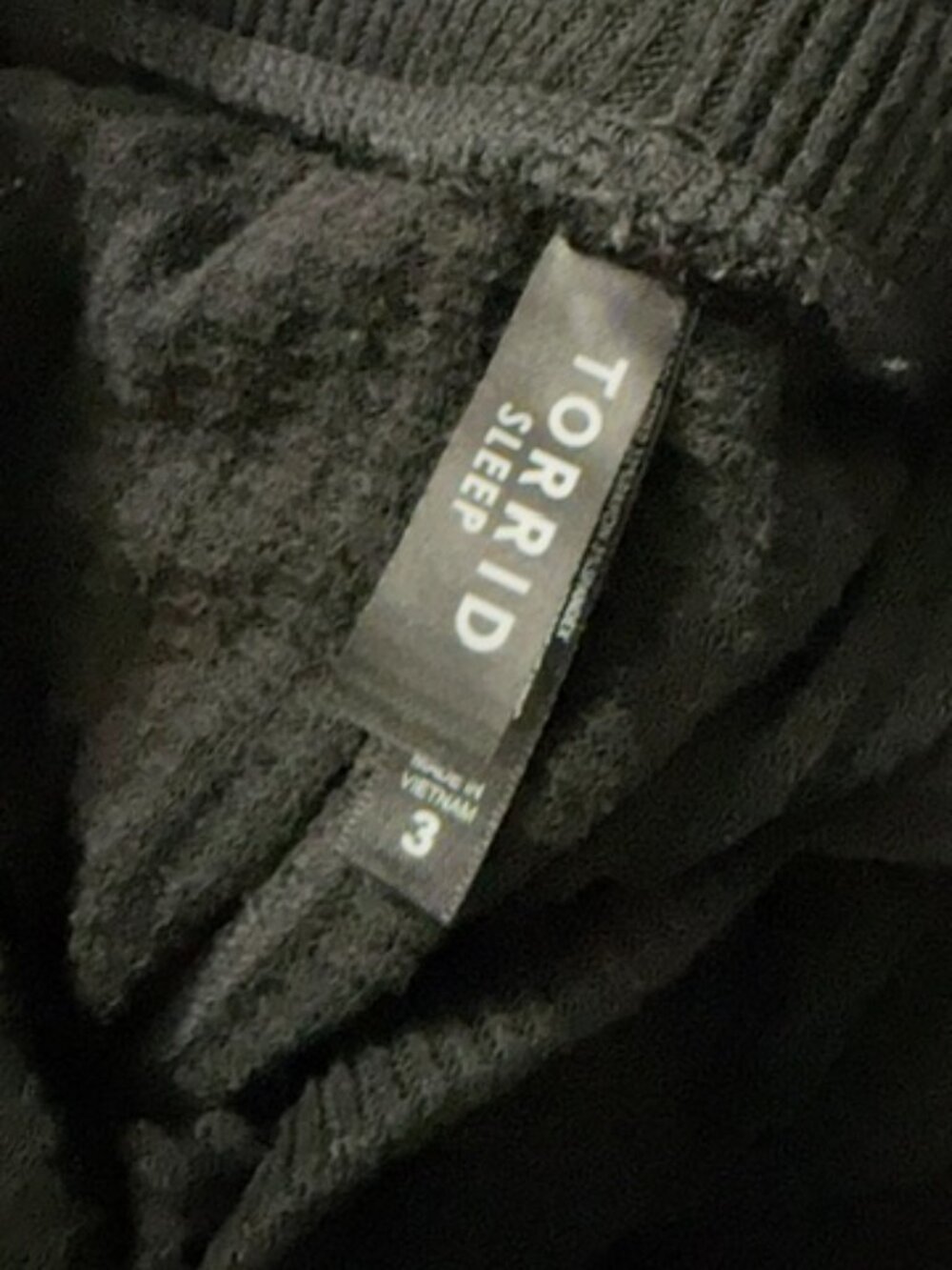 Torrid Waffle Black Wide-leg Sleep Pants - Picture 3 of 7